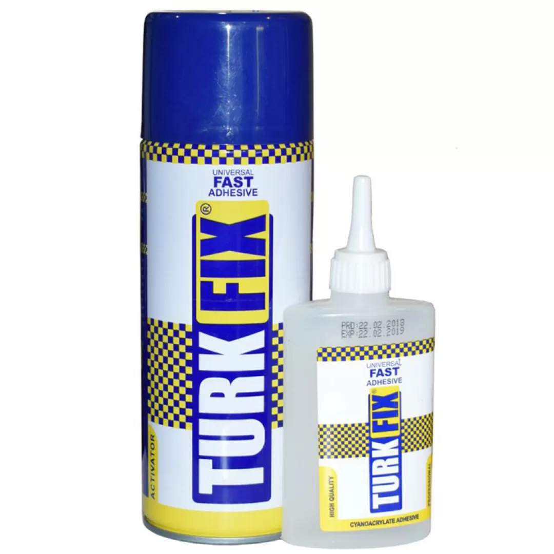 چسب ۱۲۳ ترک فیکس ۱۰۰گرمی با اسپری ۴۰۰ میلی turkfix